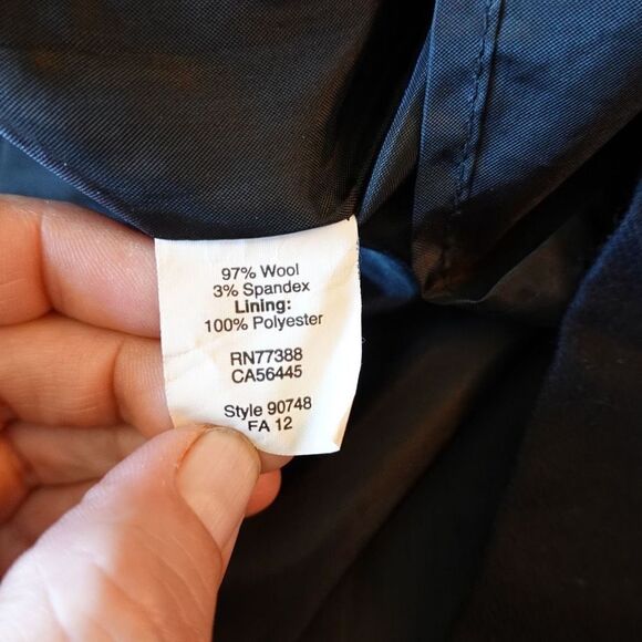 J.Crew Jules Black Wool Dress with Front Pockets Size 0 - Picture 15 of 16